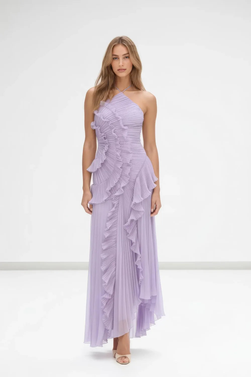 Beia Pileli Premium Midi Elbise