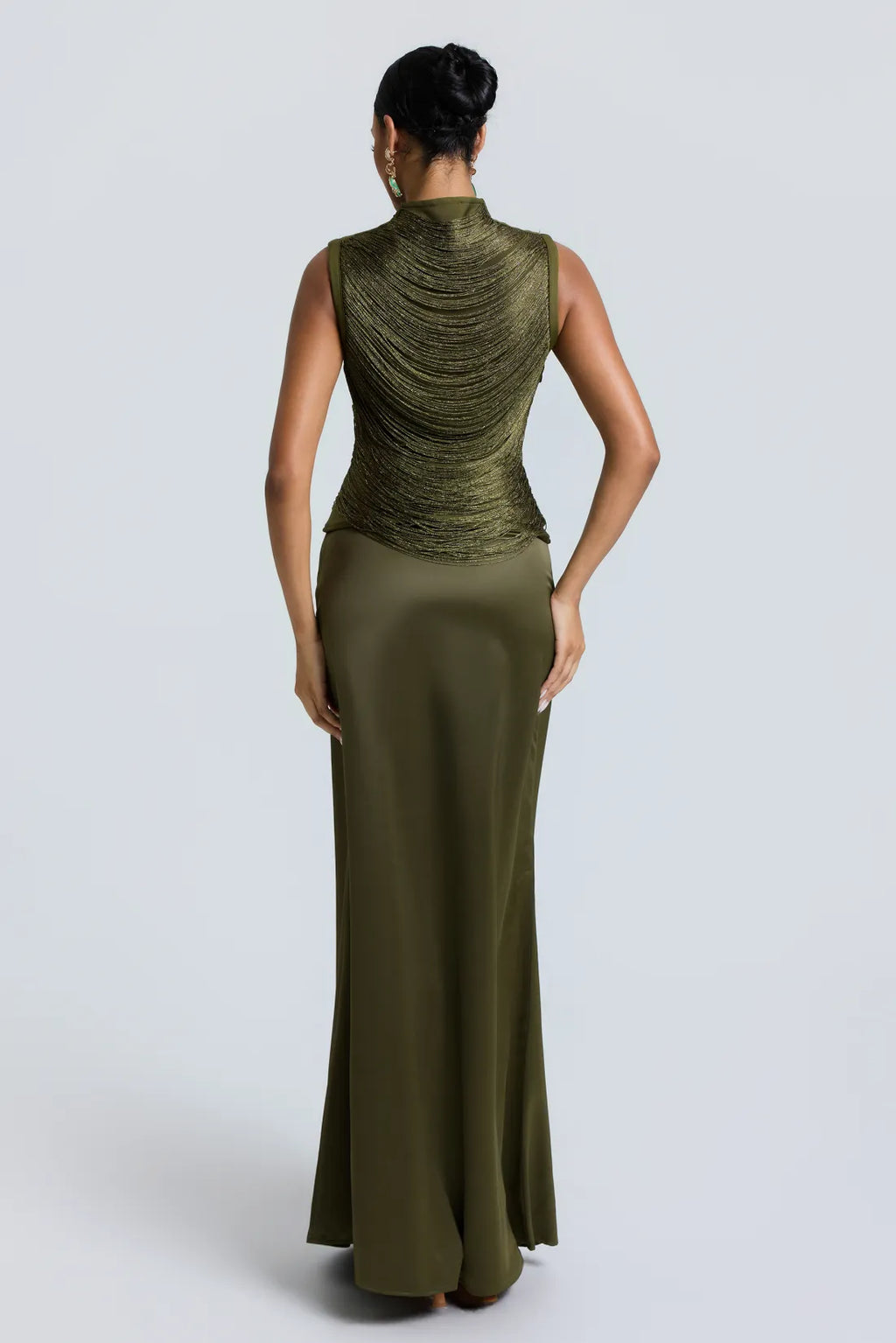Elaye İşlemeli Premium Maxi Elbise