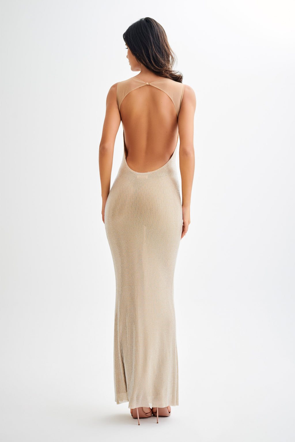 Jasmyn Kristal İşlemeli Premium Maxi Elbise