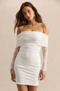 Incantelle Bardot Yaka Mini Elbise