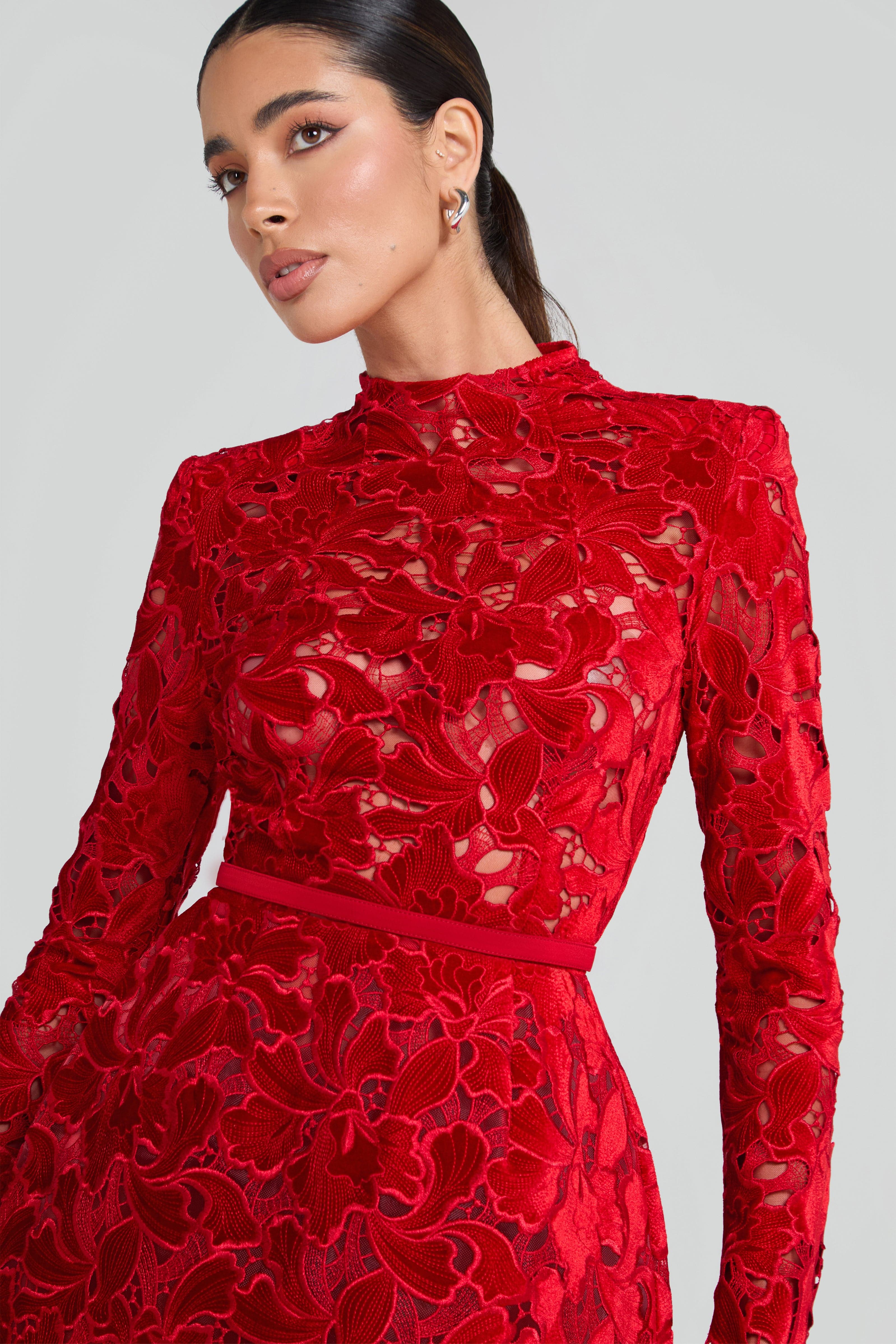 Lydia Kırmızı Premium Elbise