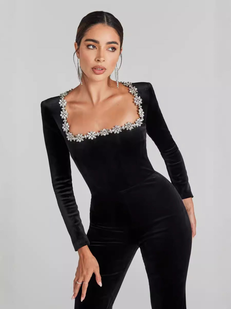 Minea Premium Taşlı Tulum