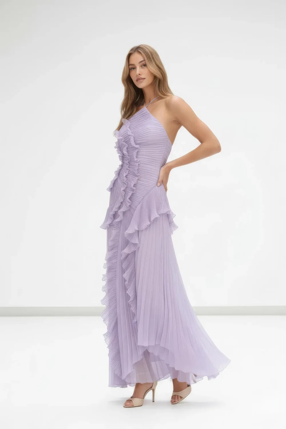 Beia Pileli Premium Midi Elbise