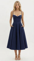Selene Sweetheart Midi Elbise