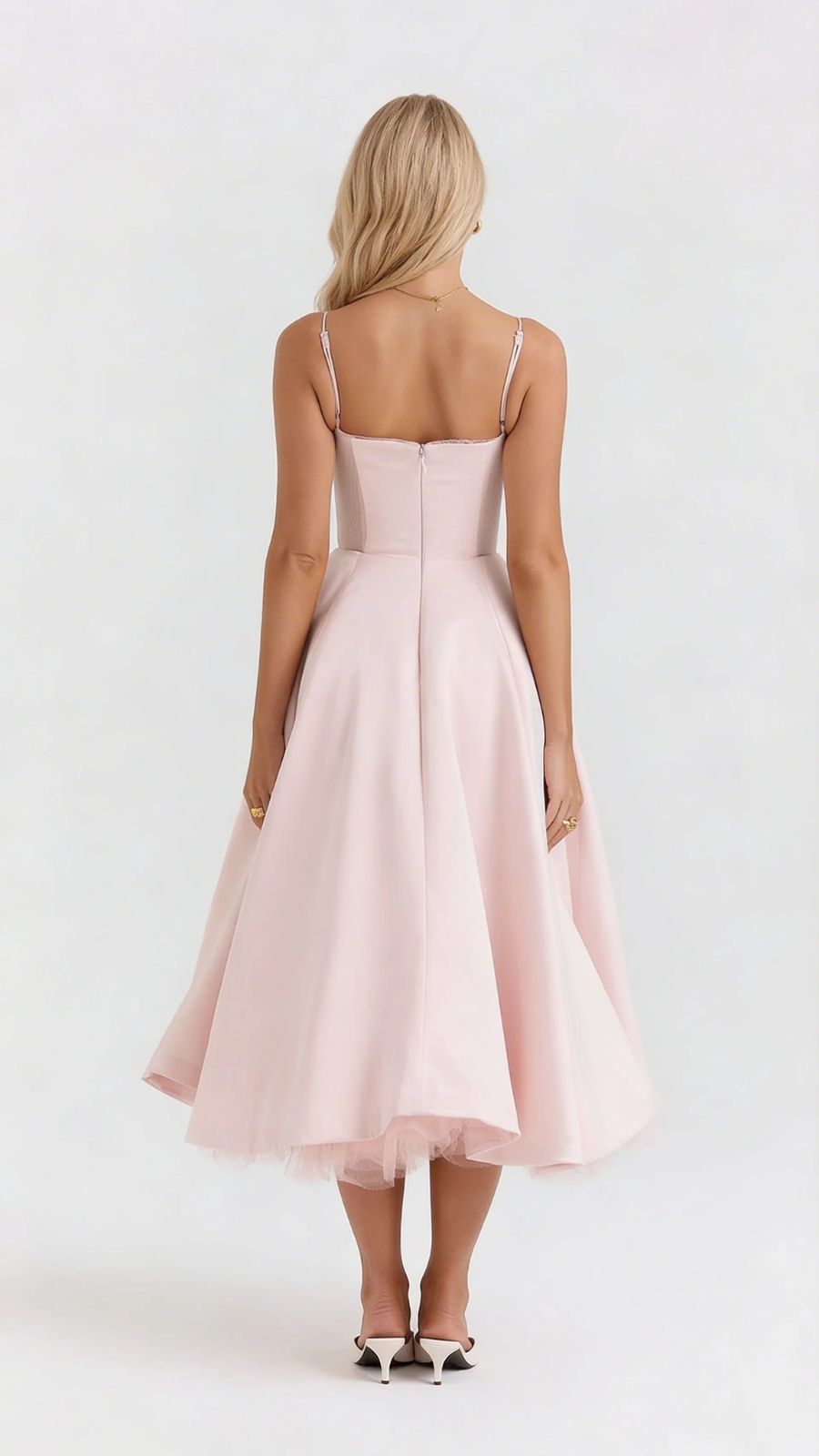Selene Sweetheart Midi Elbise