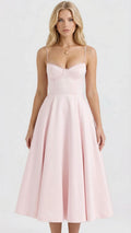 Selene Sweetheart Midi Elbise