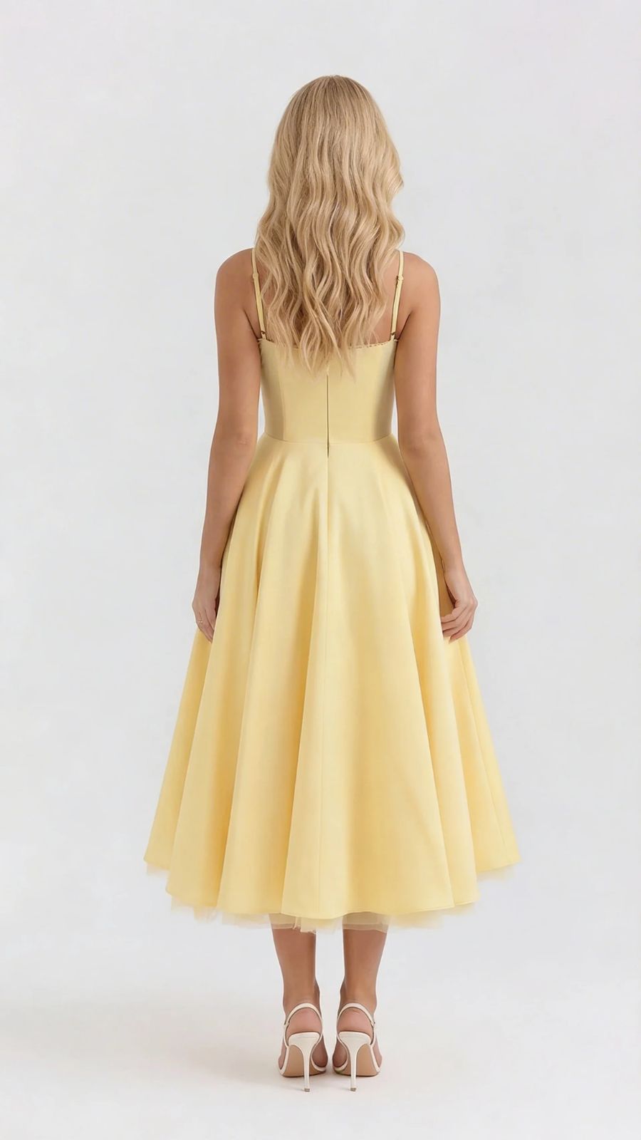 Selene Sweetheart Midi Elbise