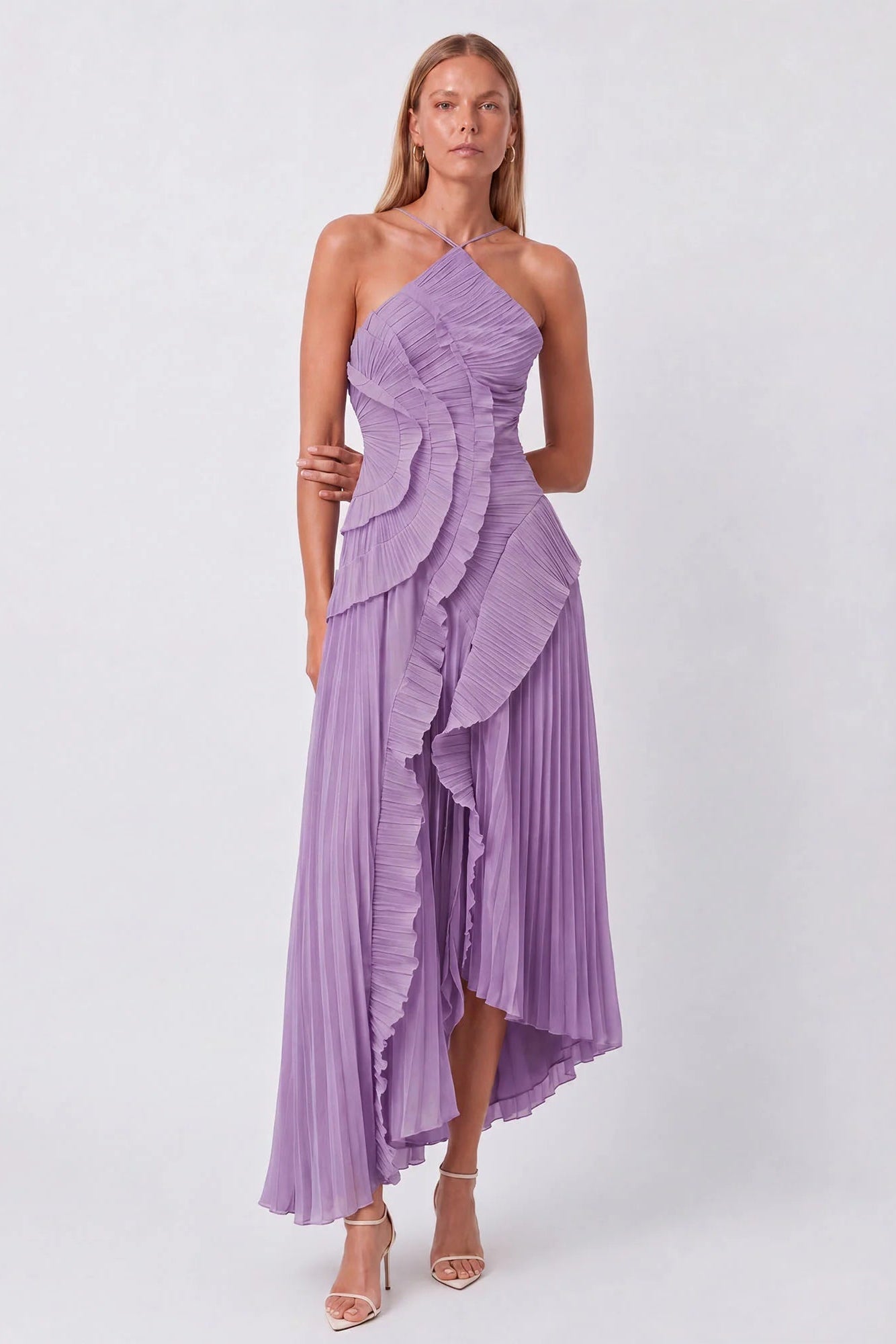 Beia Pileli Premium Midi Elbise