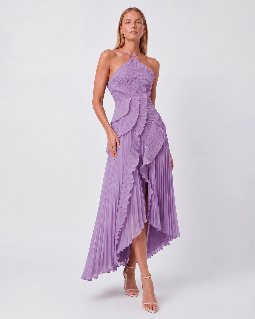 Beia Pileli Premium Midi Elbise