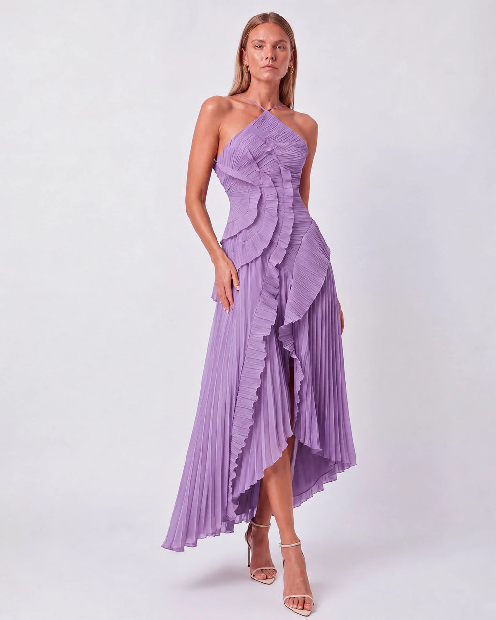 Beia Pileli Premium Midi Elbise