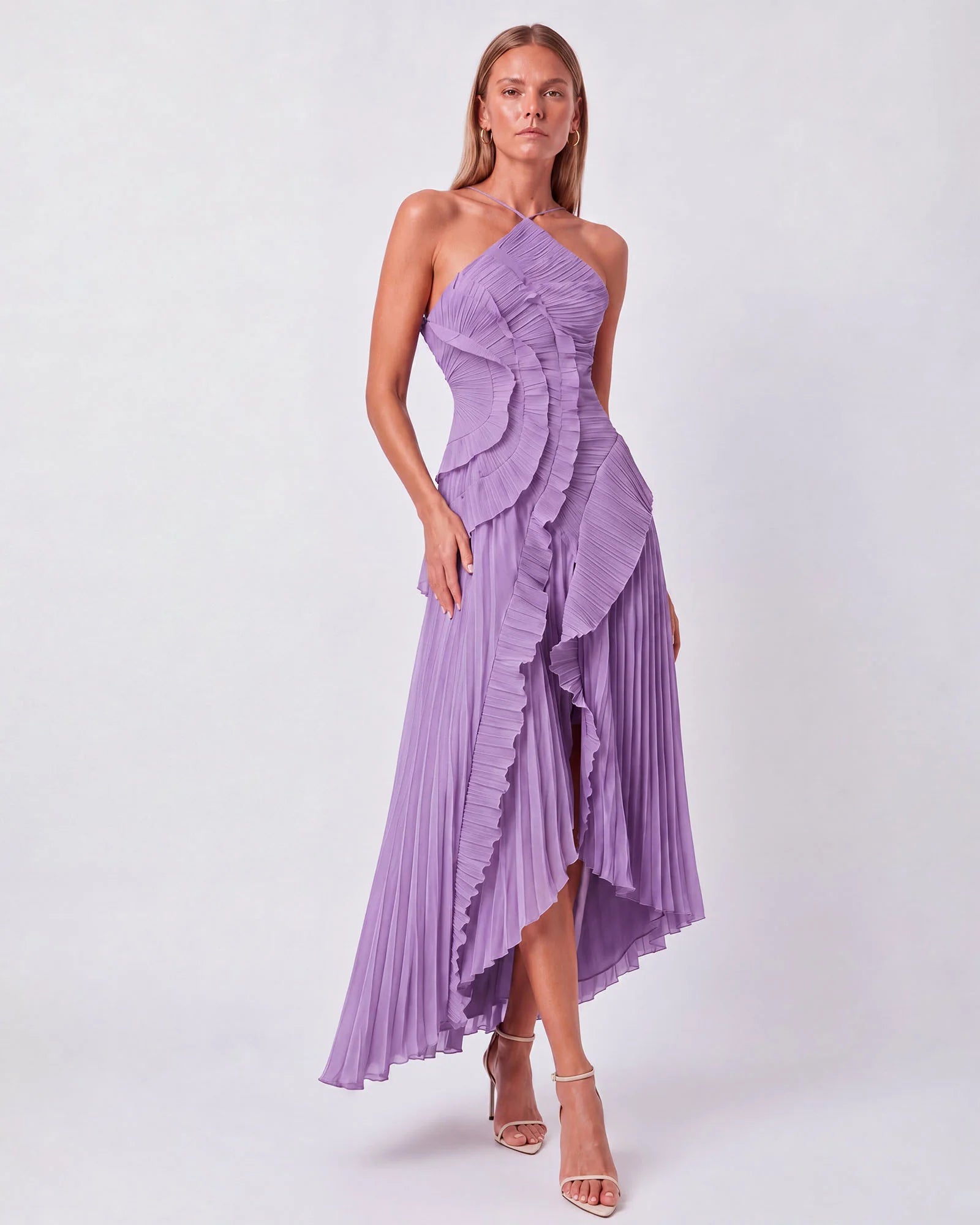 Beia Pileli Premium Midi Elbise