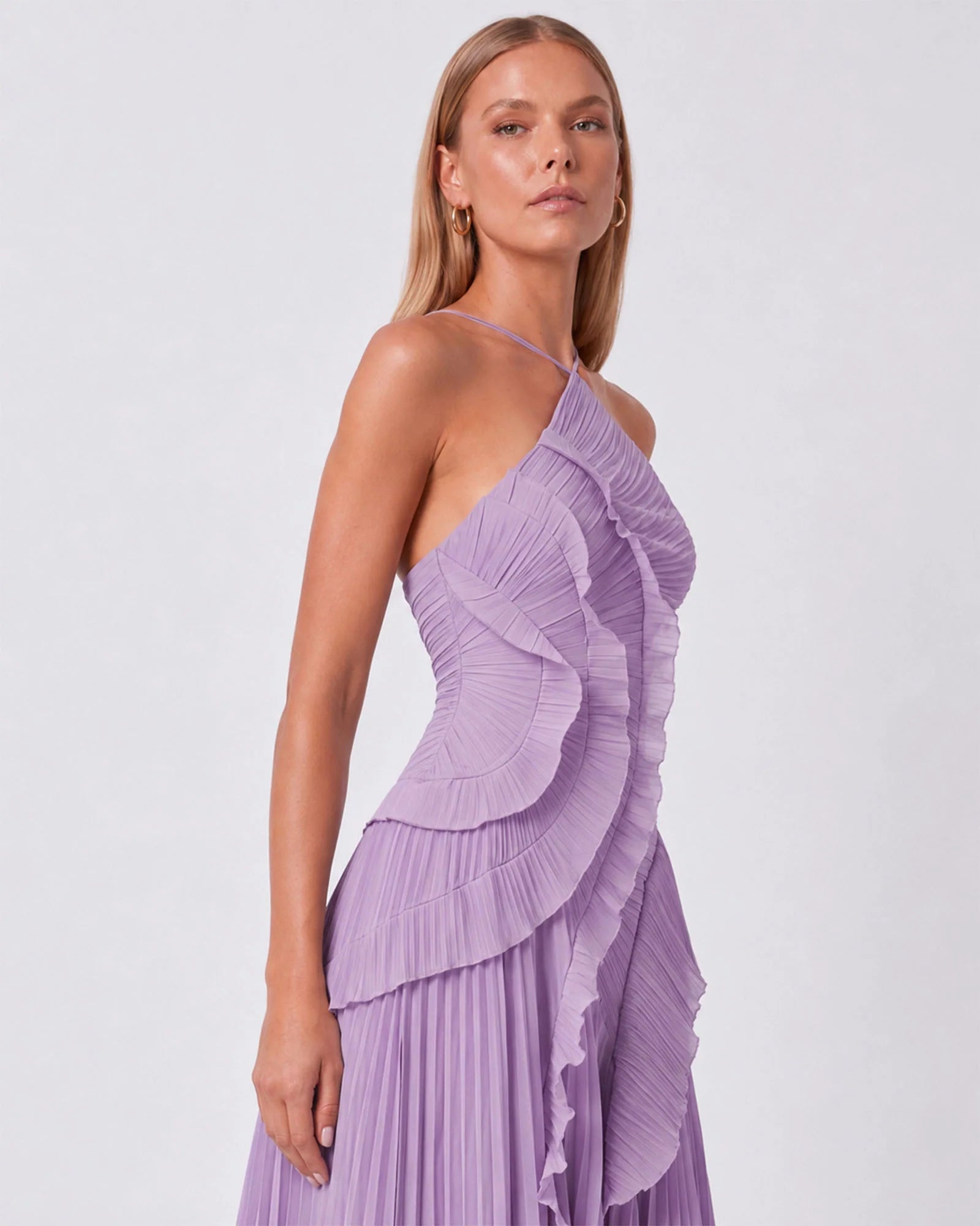 Beia Pileli Premium Midi Elbise