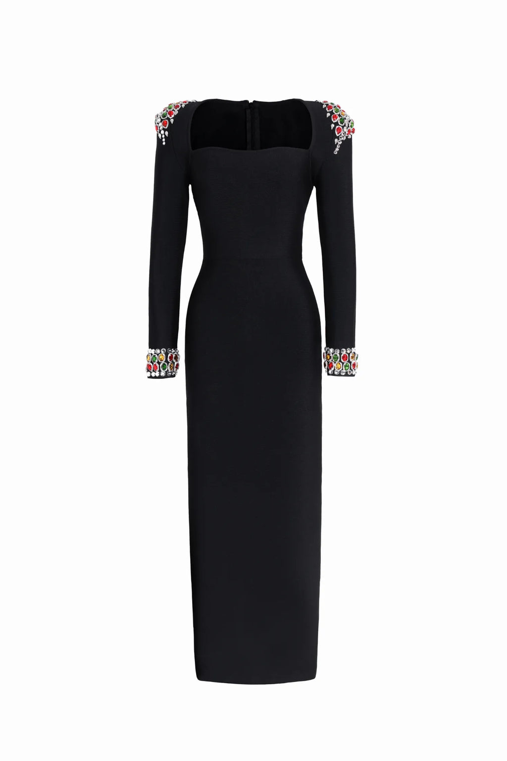 Niaca Rhinestones Bandaj Premium Midi Elbise