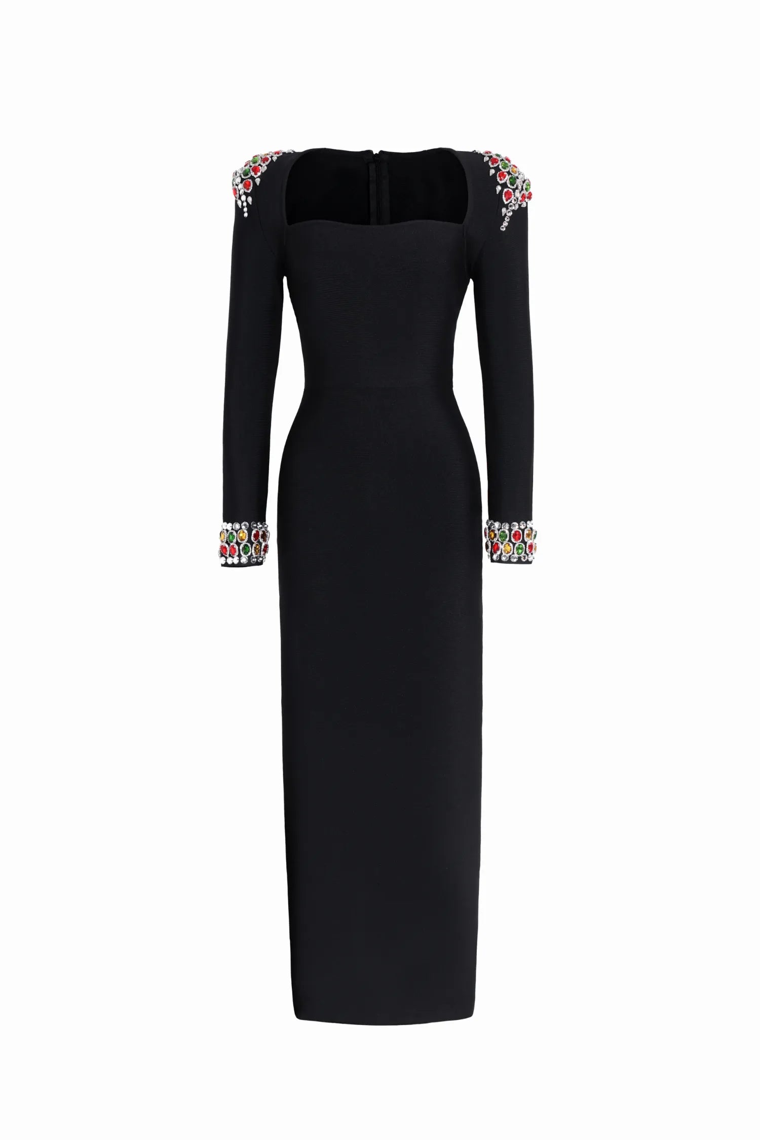 Niaca Rhinestones Bandaj Premium Midi Elbise